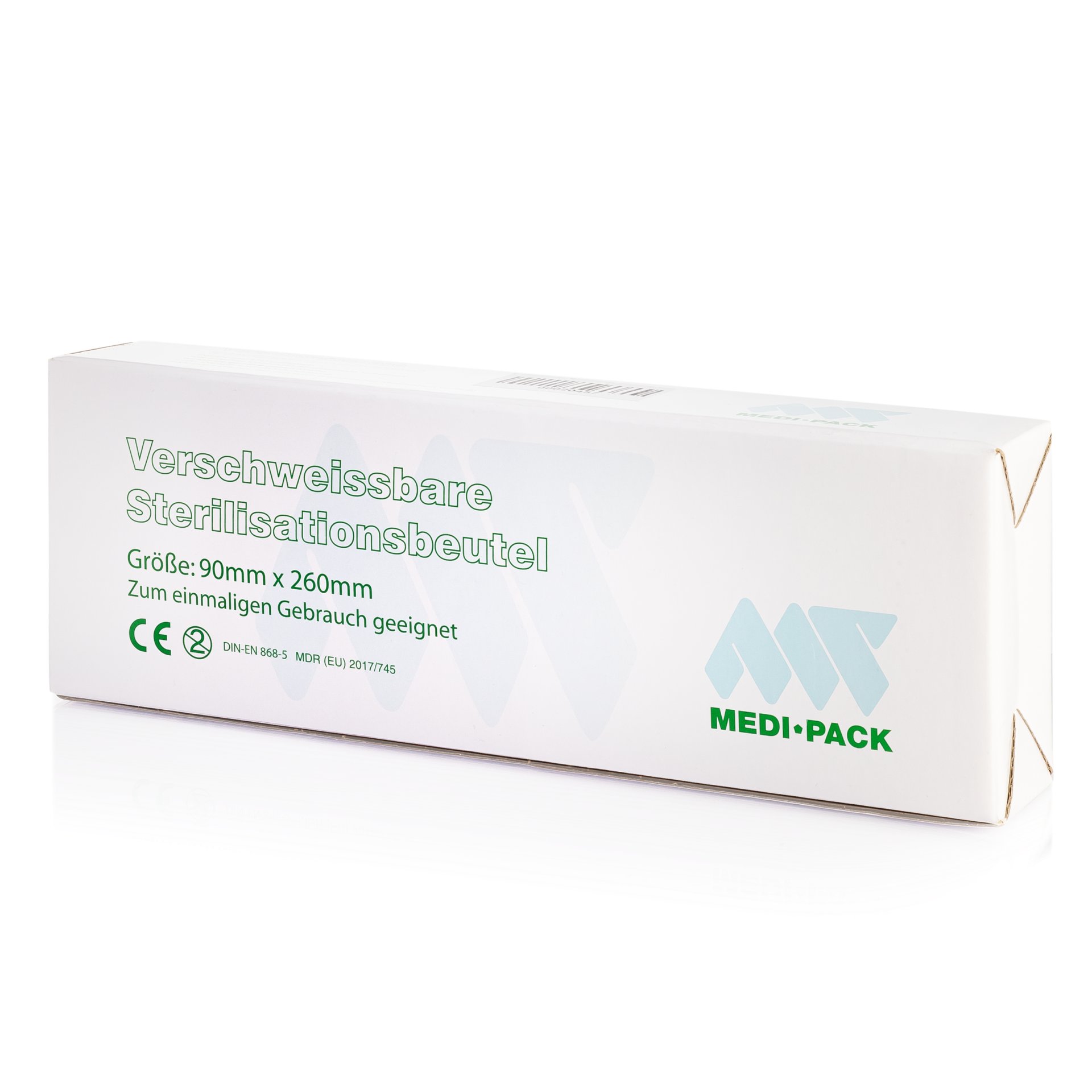 Sterilisierbeutel für Autoklav, nicht selbstklebend, 9 cm x 26 cm, 1 Pack (200 Stk.)