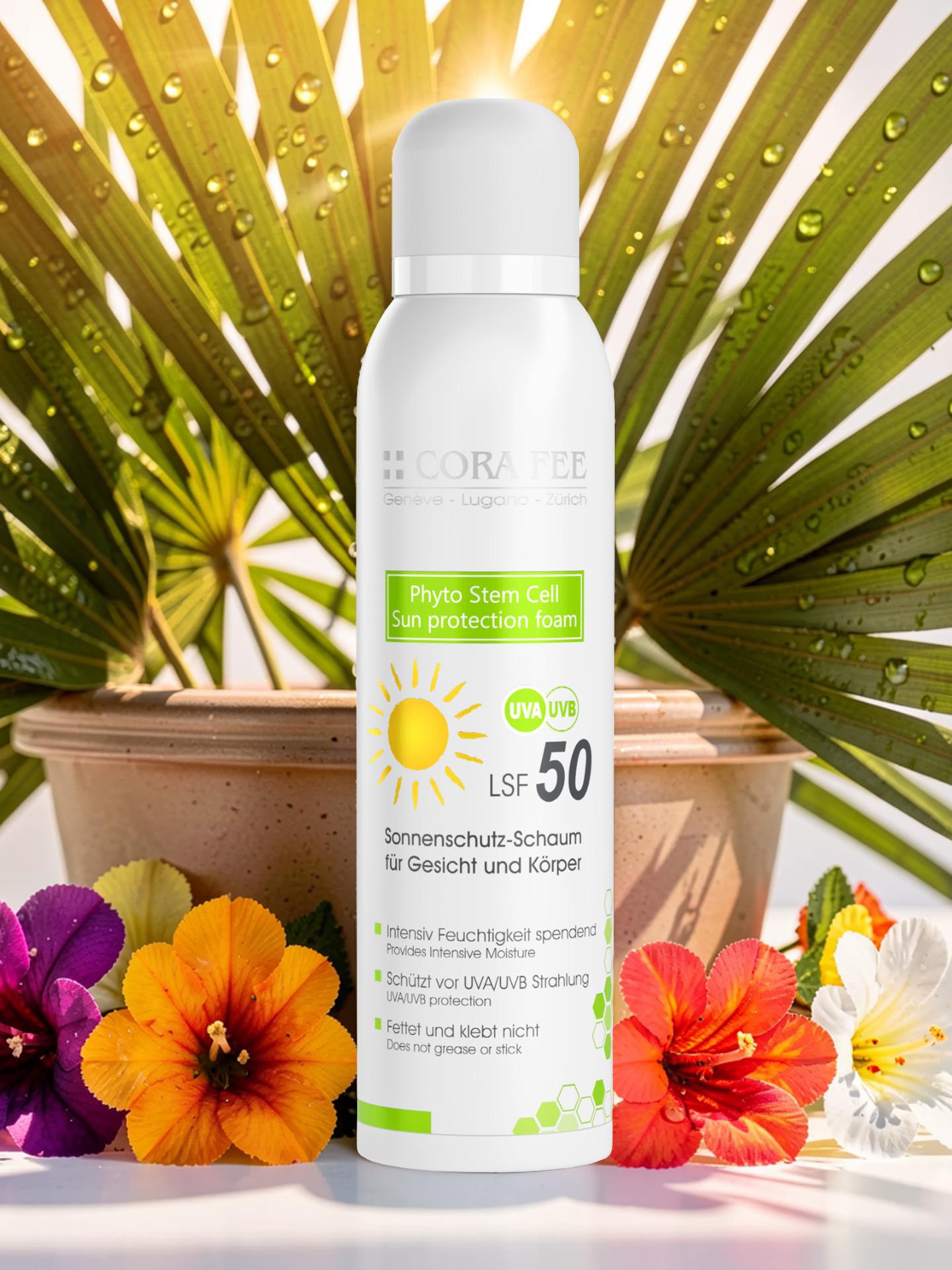 Cora Fee Phyto Stem Cell Sun Protection Foam LSF 50 | 150 ml