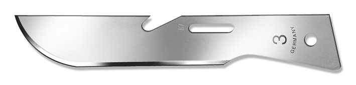 OR-Klingen Fig. 3 sterilverpackt, 100 Stück OR-Klingen Fig. 3 sterilverpackt, 100 Stück