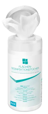 RUCK Flächendesinfektionstücher in Spenderdose / alkoholfrei RUCK Flächendesinfektionstücher in Spenderdose / alkoholfrei