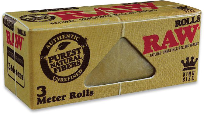 RAW papers | Classic King Size Rolls | BOX 12x 3 m
