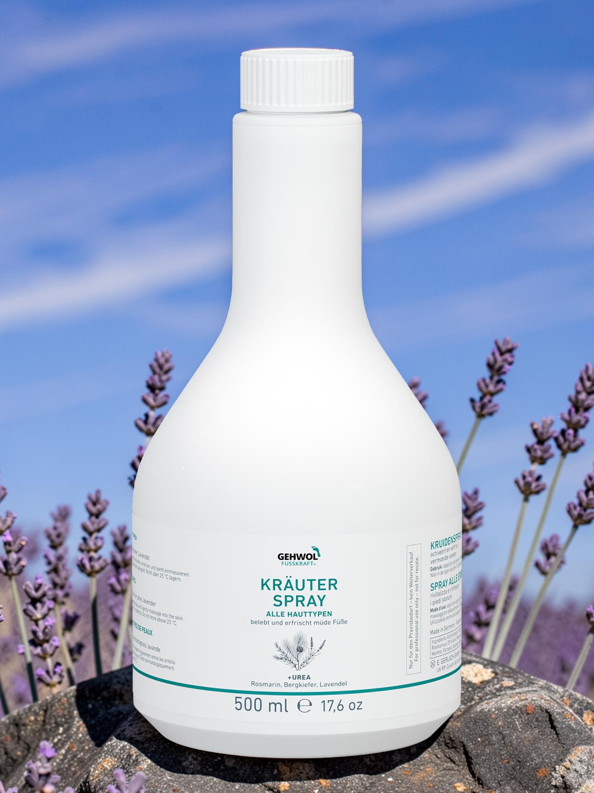 GEHWOL FUSSKRAFT Kräuter Spray / Kräuterlotion 500 ml ohne Zerstäuber