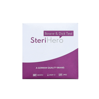 SteriHero Bowie & Dick Test, 1 Prüfpaket, nach EN ISO 11140-4 für Typ S und typ B Autoklaven