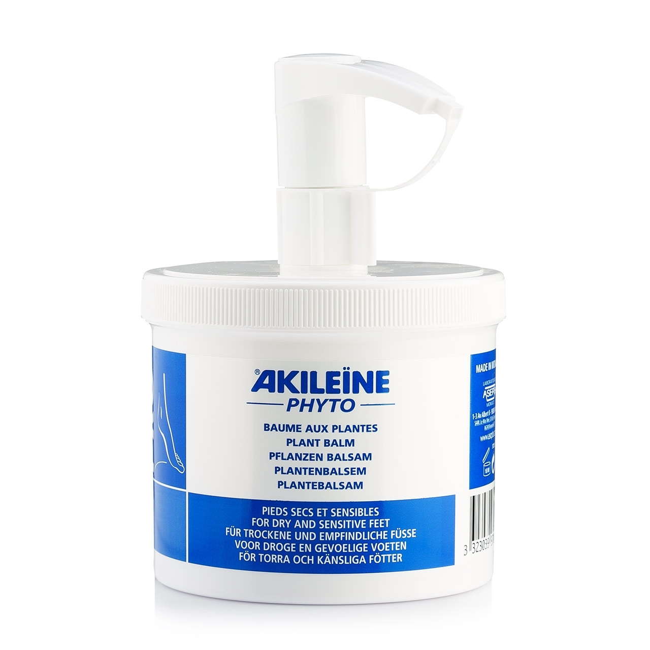 AKILEINE - PHYTO Balsam empfindliche Füße, 500 ml Spenderflasche