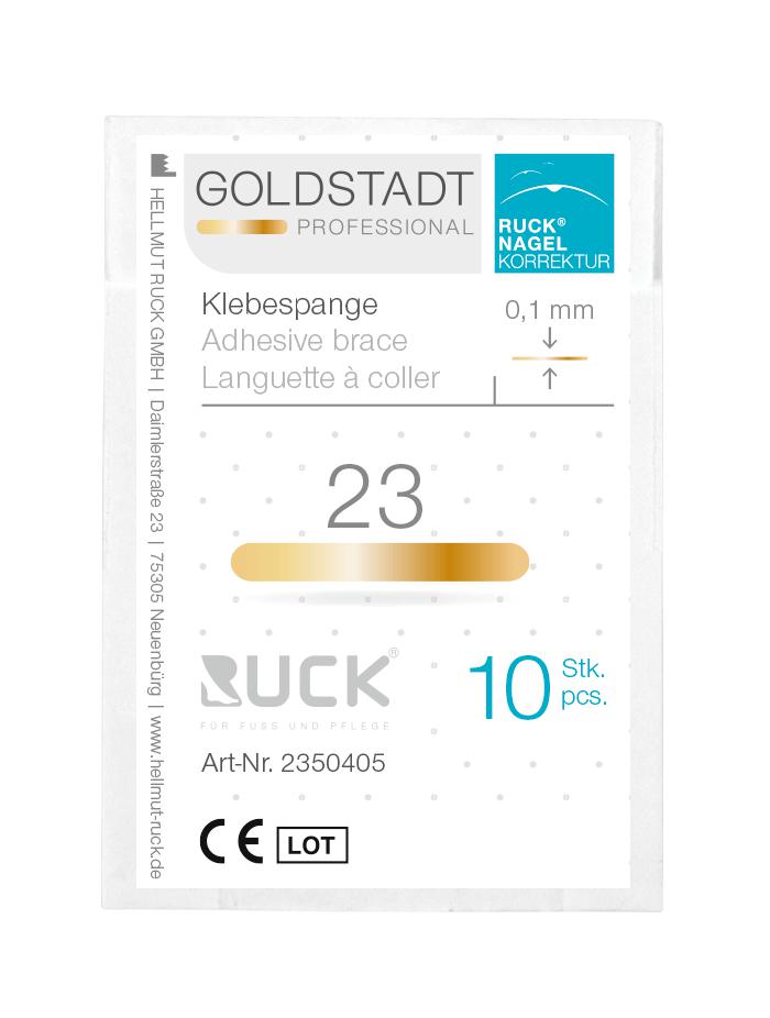 RUCK Nagelkorrektur Goldstadt professional Klebespange Gr. 23 Stärke 0,1 mm