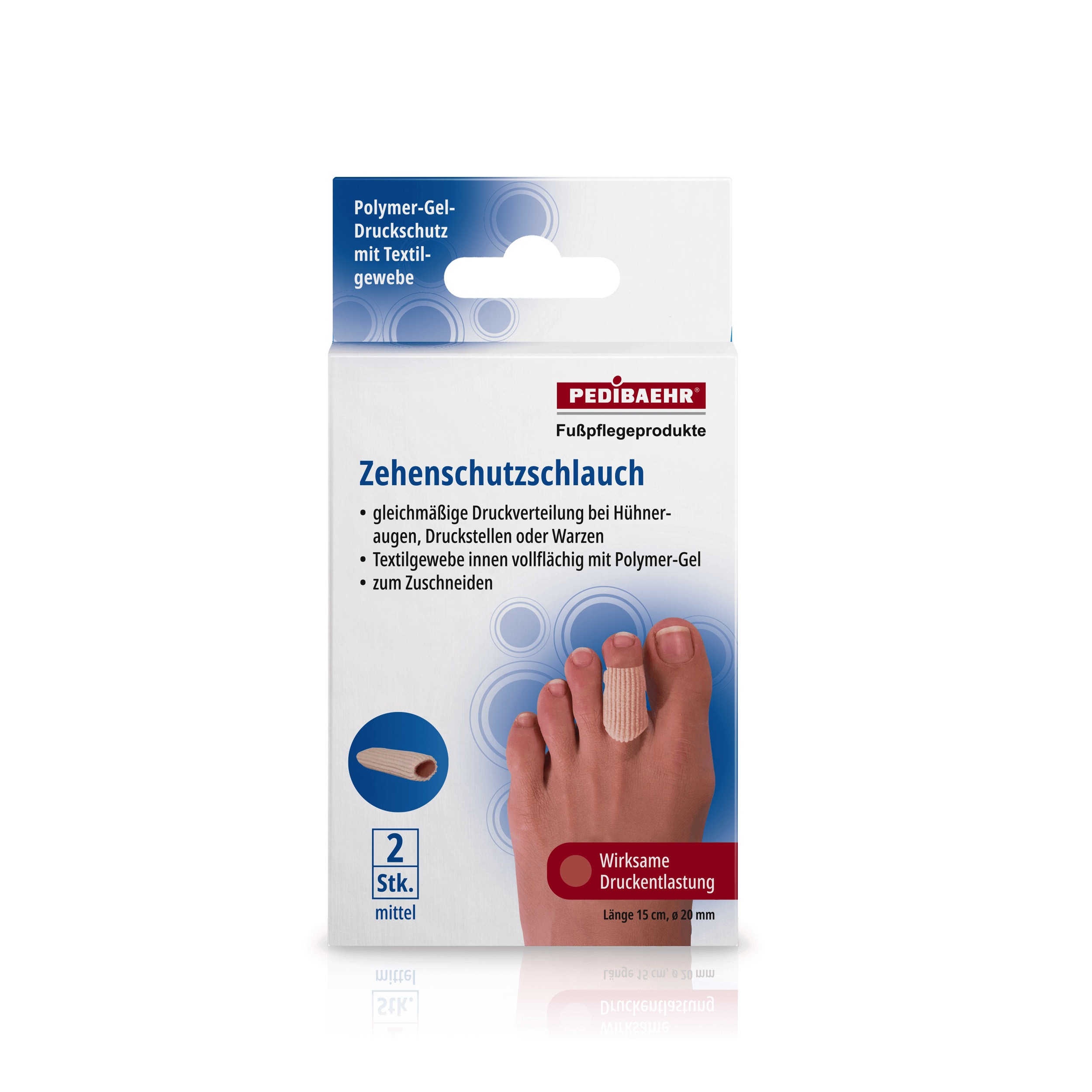 Pedibaehr Zehenschutz-Schlauch mittel 2 Stück Pedibaehr Zehenschutz-Schlauch mittel 2 Stück