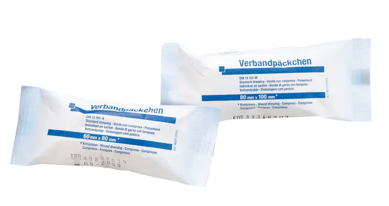 Snögg Verbandspäckchen steril mittel, 80 x 100 mm