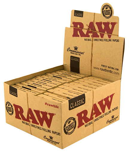 RAW papers | Connoisseur CLASSIC King Size Slim, inkl. Tips | BOX