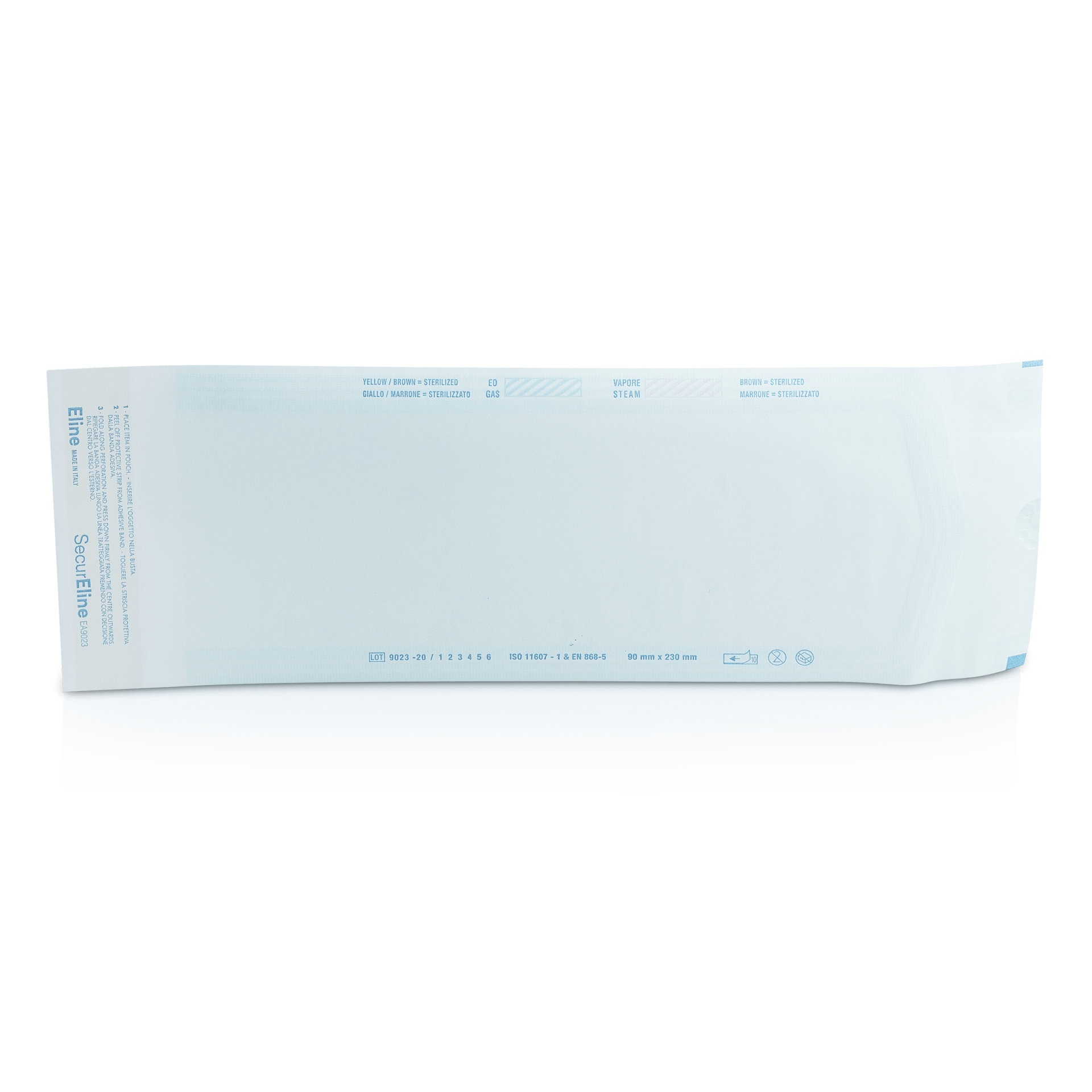 Sterilisierbeutel für Autoklav, selbstklebend 9 cm x 26 cm, 1 Pack (200 Stk.)