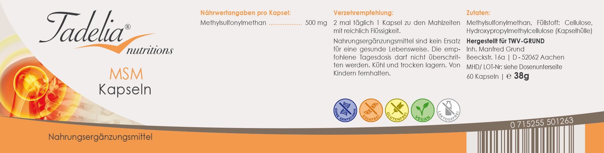 Tadelia® hCG Stoffwechseldiät PAKET 2 | Starterset ohne Hormony Complex G