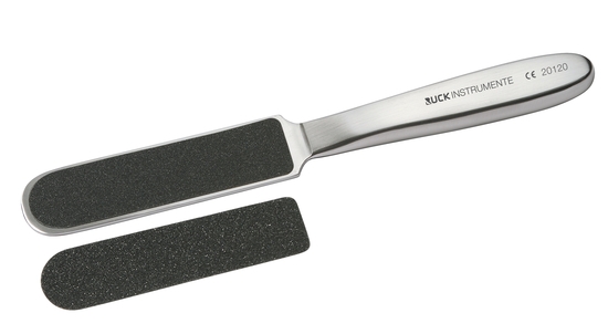 Sterilisierbare Hornhautfeile, (ohne Feilblätter) Sterilisierbare Hornhautfeile, (ohne Feilblätter)