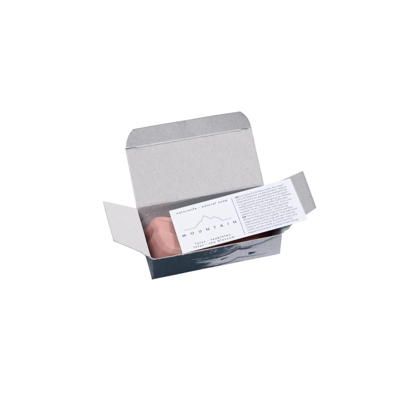 RUCK® Naturseife Fußform, 25 g Mountain - Lotus & Teeblüten