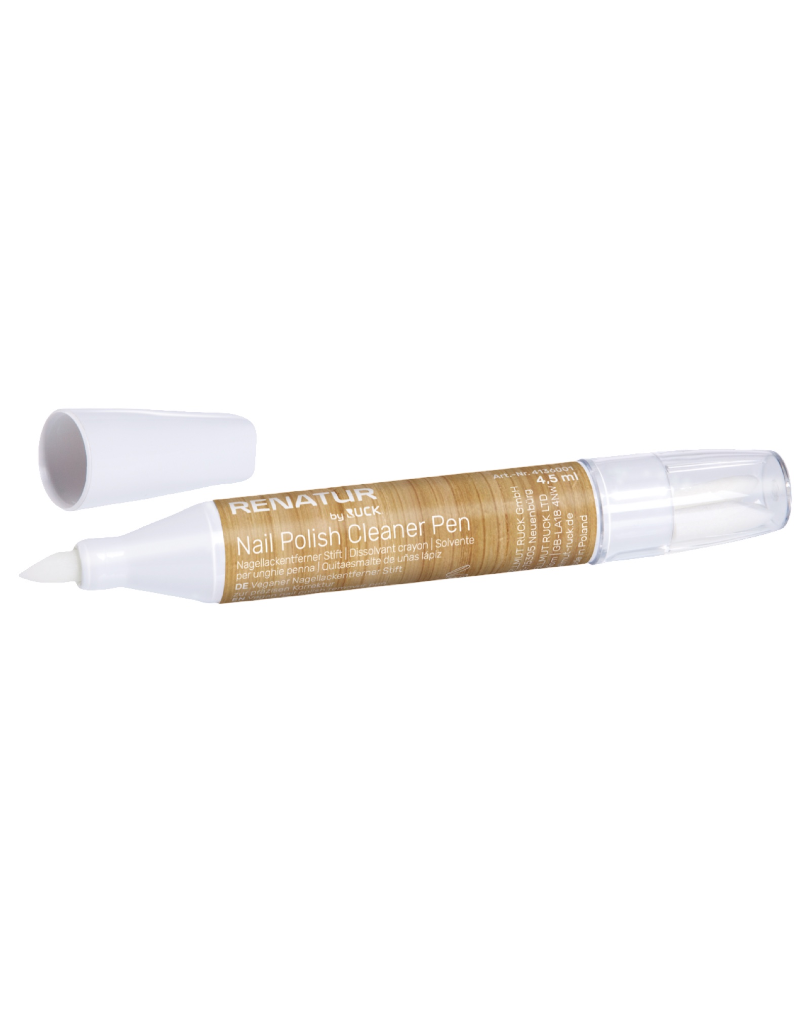 RENATUR by RUCK Nail Polish Cleaner Pen, 4,5 ml, mit 3 Ersatzspitzen