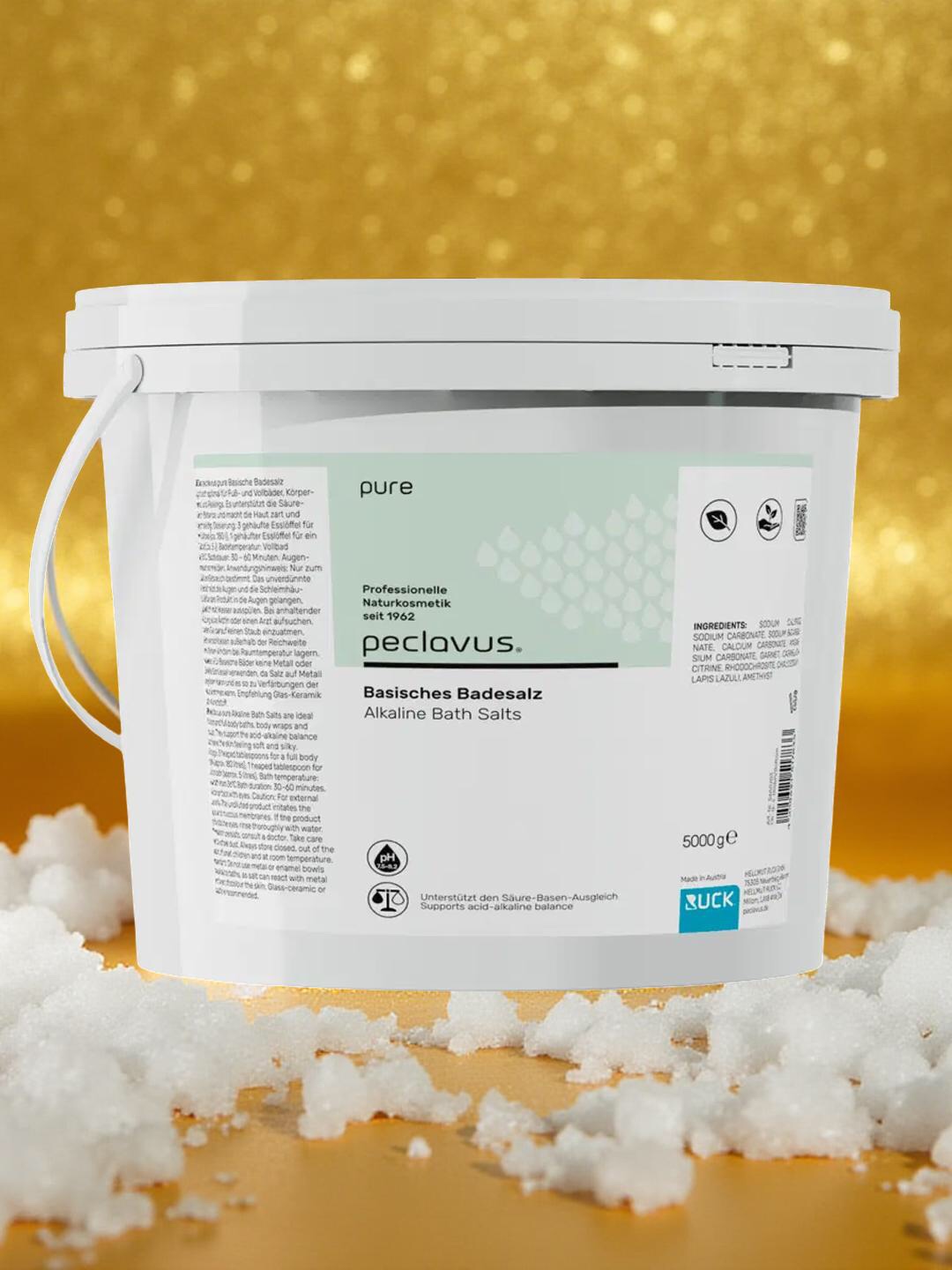 Peclavus pure Basisches Badesalz 5 kg