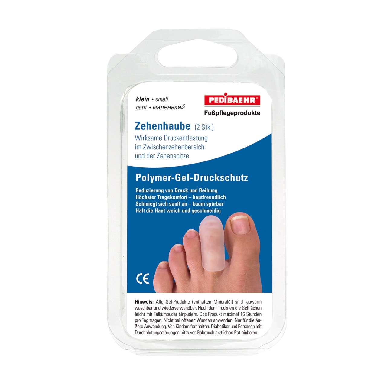 Pedibaehr Gel-Zehenhaube klein 2 Stück Pedibaehr Gel-Zehenhaube klein 2 Stück