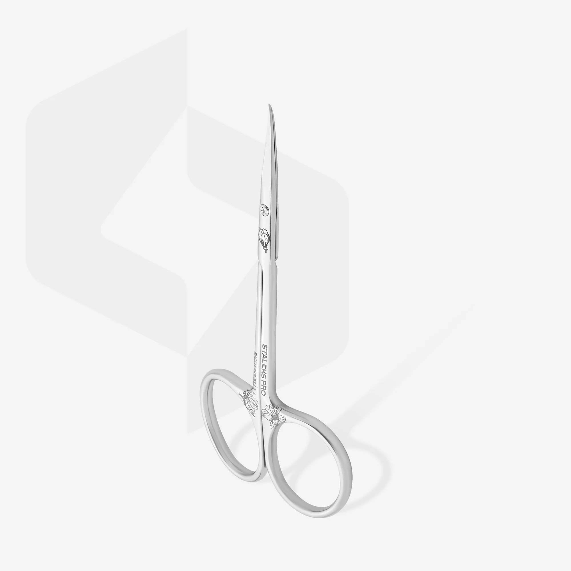 STALEKS Professionelle Nagelhautschere Mit Haken EXCLUSIVE 21 Typ 1 (Magnolia)
