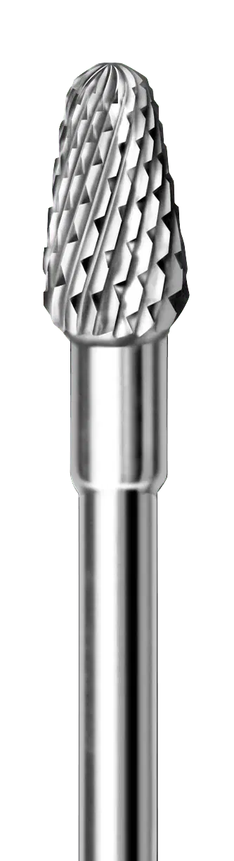 BUSCH Nagelfräser, birnenförmig, Hartmetall, mittlere X-Verzahnung, Ø 4,0 mm, 1 Stück
