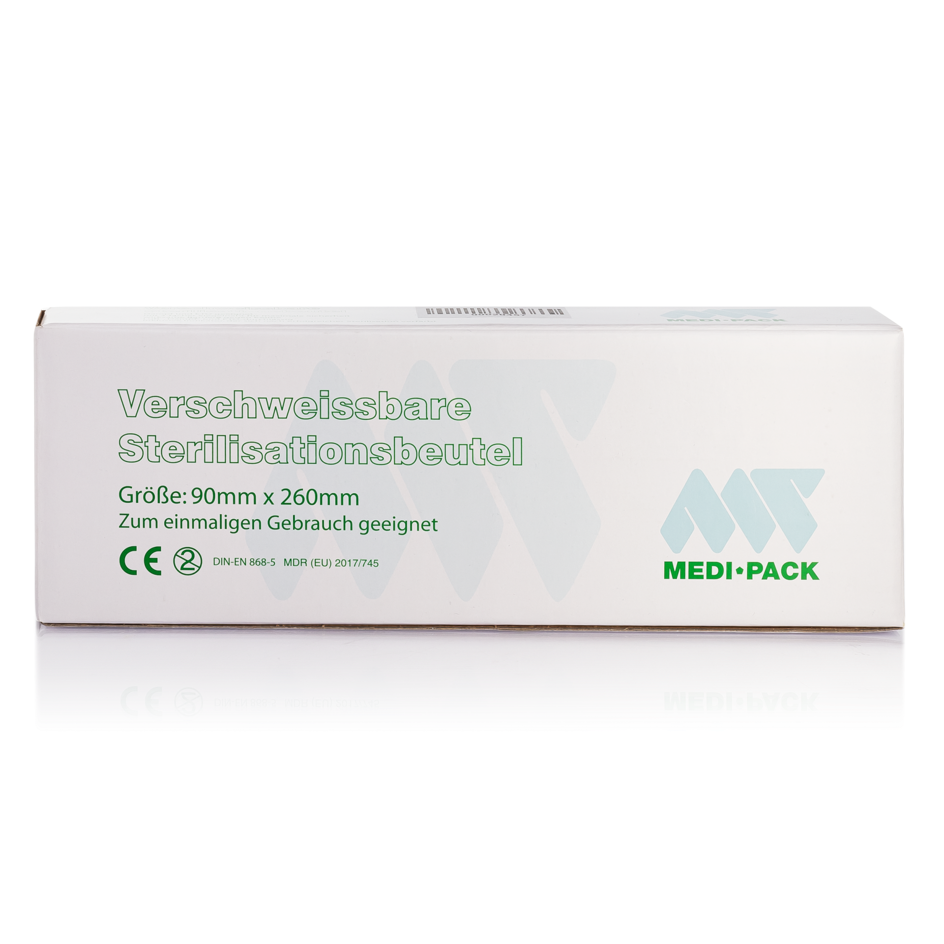 Sterilisierbeutel für Autoklav, nicht selbstklebend, 9 cm x 26 cm, 1 Pack (200 Stk.)