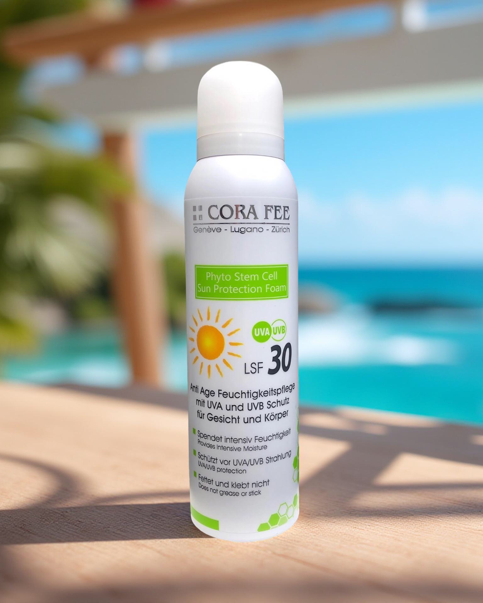 Cora Fee Phyto Stem Cell Sun Protection Foam LSF 30 | 150 ml