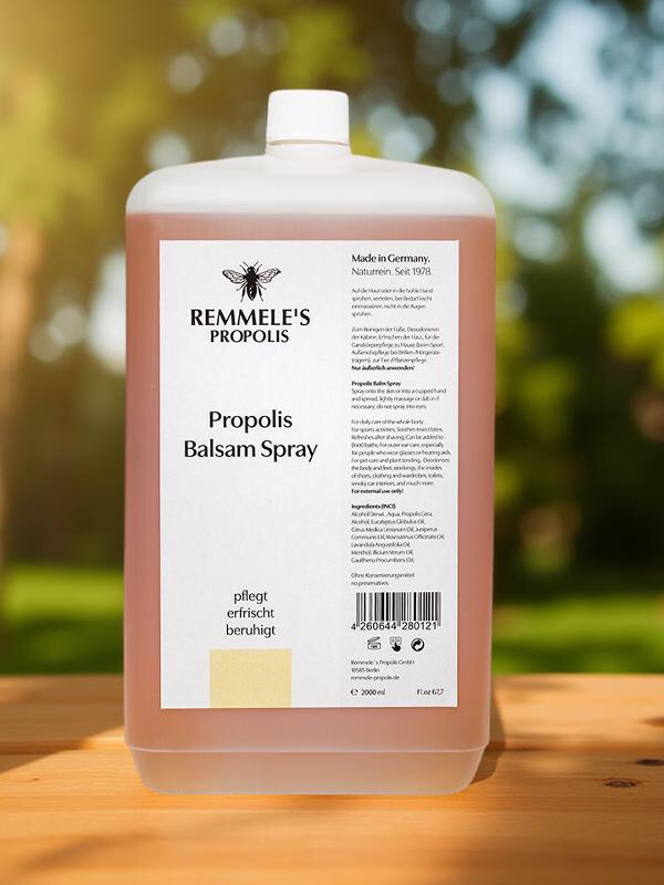 🐝 REMMELE`s PROPOLIS Balsam Spray zur hygienischen Händereinigung | 2,0 Liter