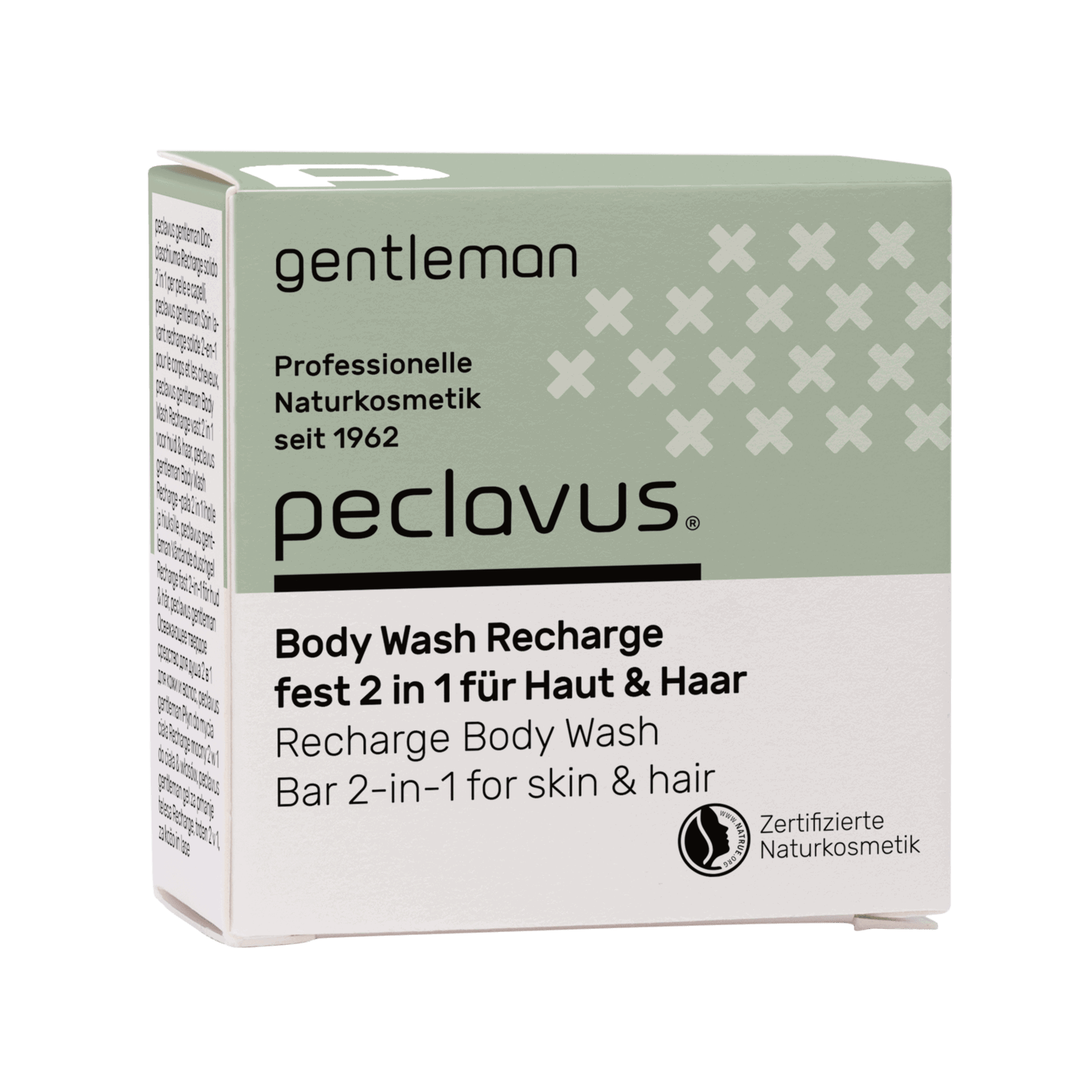 Peclavus gentleman Body Wash Recharge fest 2 in 1 für Haut & Haar, 80g