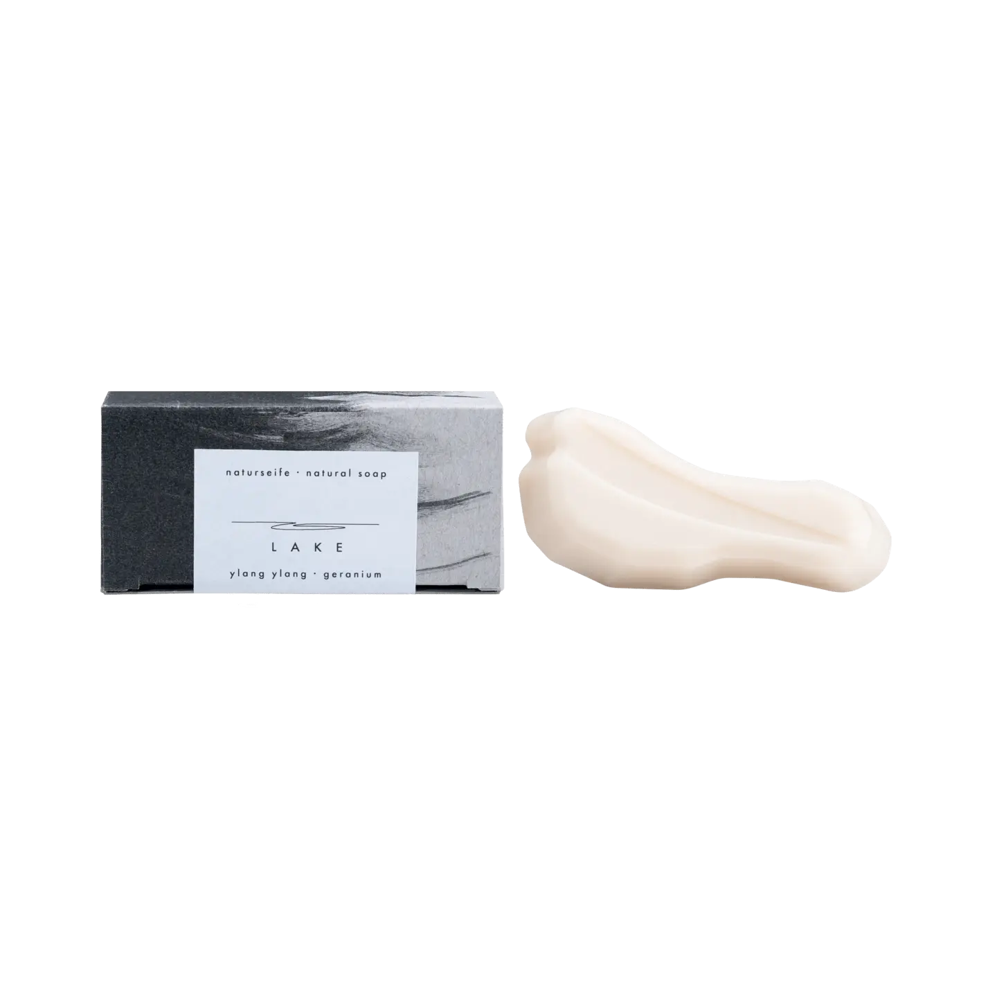 RUCK Naturseife Fußform, 25 g Lake - Ylang Ylang & Geranium