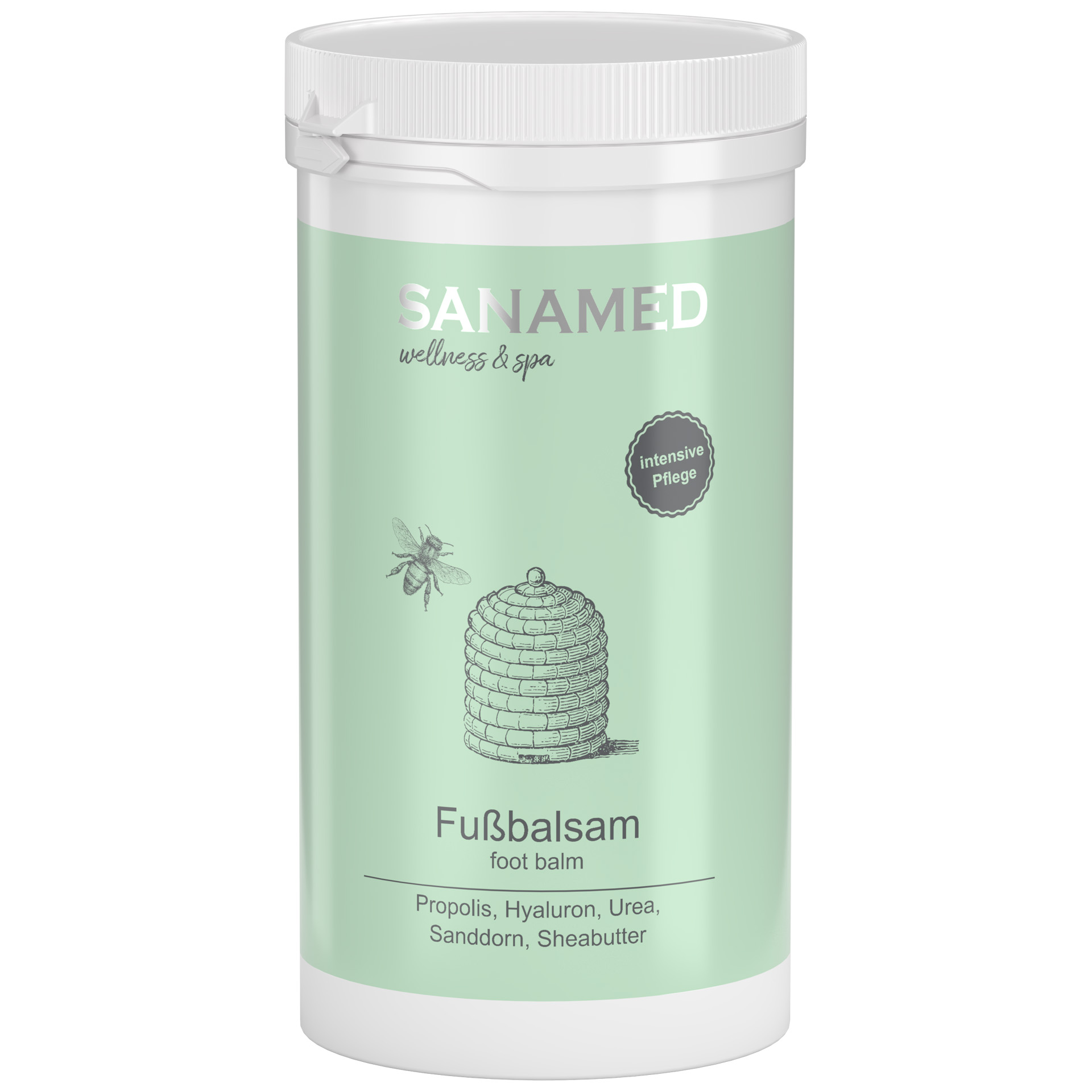 CareMed Fuß & Bein Wellnesscreme Milch & Honig ohne Spender 450 ml