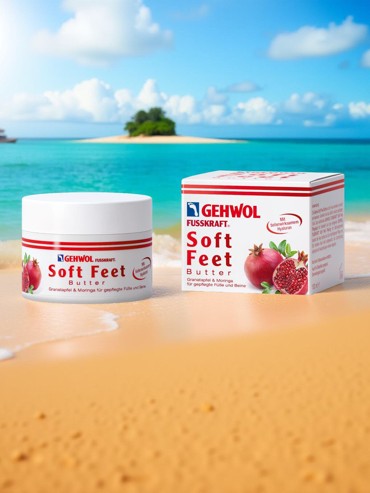 GEHWOL FUSSKRAFT Soft Feet Butter Granatapfel & Moringa | 100 ml