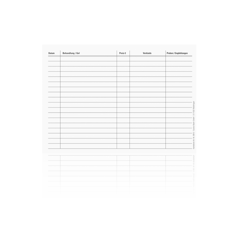 Nail-Karteikarten 100 Stück